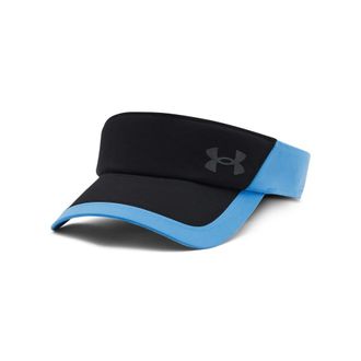 Under Armour Mens Iso-chill Launch Run Visor, (002) Black/Viral Blue/Reflective, One Size