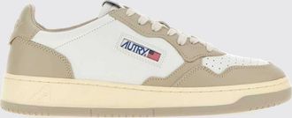 Autry Medalist Low Two-Tone Calfskin and Suede Trainers
