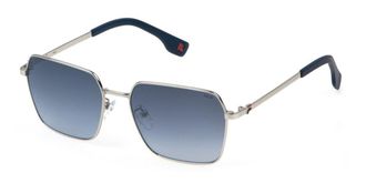 Fila SFI729 579B Mens Sunglasses Silver Size 56