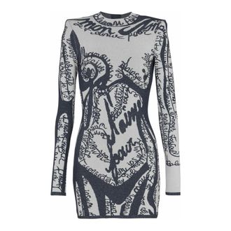 Balmain Mujer, Vestidos, Azul, Talla: S