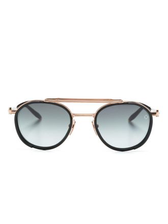 Akoni Skymapper round-toe sunglasses - Black