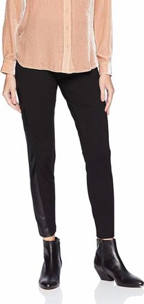 Lyss&eacute; Womens Gemma Vegan Leather Insert Legging In Black