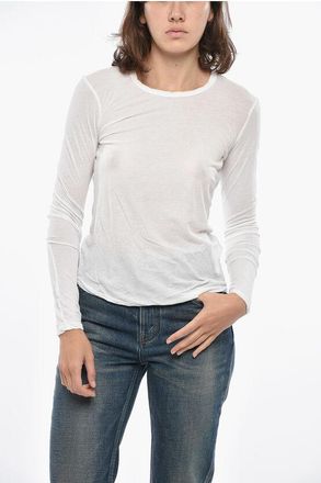 James Perse Long Sleeved Lightweight Cotton Crew-neck T-Shirt size Xs