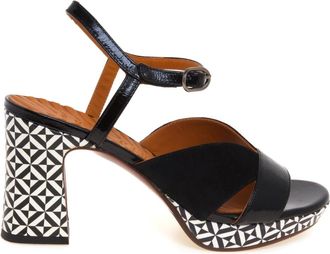 Chie Mihara Schoenen, Dames, Zwart, 37 1/2 EU, Leer, Kacto Hoge Hak Sandaal