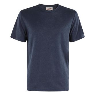 MC2 Saint Barth T-Shirt in Lino Blu Navy Ecstasea - - Tops - Uomo - Blu - M