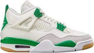 Nike Jordan 4 Pine Green - Heren - Fitnessschoenen - Wit - 46 EU - Leer - Fitness