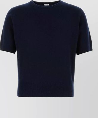 Jil Sander wool blend sweater short sleeves crew neck