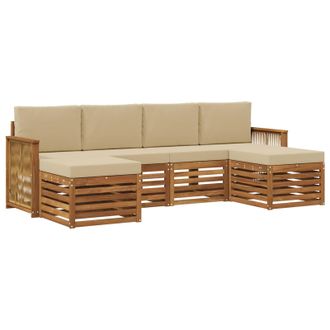 vidaXL Juegos De Sof&aacute;s Madera De Acacia S&oacute;lida Vidaxl