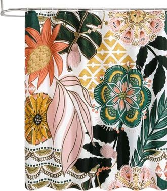 OEM Cortina De Ducha - Cortina De Ducha Abstracta - Antimoho - Poli&eacute;ster Lavable - Apta Para Ba&ntilde;o Y Ba&ntilde;era - 180 X 200 Cm