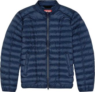 Diesel Gewatteerde heren jas (Marineblauw)
