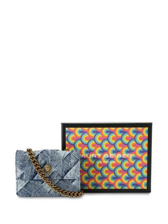 Kurt Geiger Borsa a tracolla Micro Kensington trapuntata - Blu