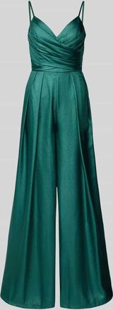 Unique Regular Fit Jumpsuit mit Spaghetti-Trägern in Dunkelgruen, Größe 32