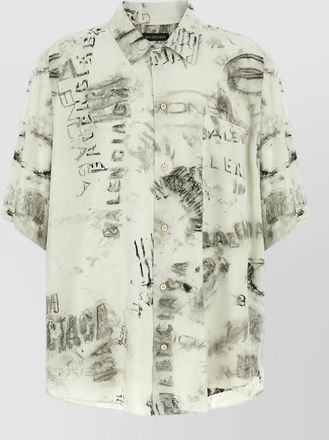 Balenciaga printed viscose shirt