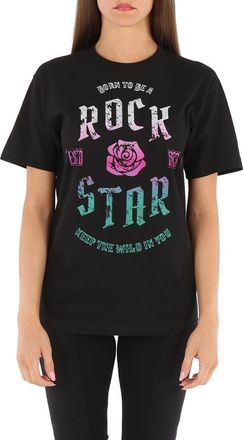 J.won London J-WON Born to Be a Rockstar T-Shirt in Black, Size X-Small