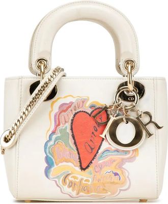 Dior Borsa a tracolla Dioramour Lady Dior Niki De Saint Phalle mini 2018 - Bianco