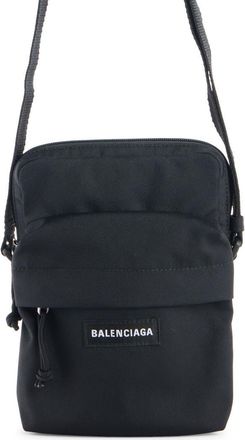 Balenciaga Explorer Canvas Crossbody Pouch in 1000 Black at Nordstrom