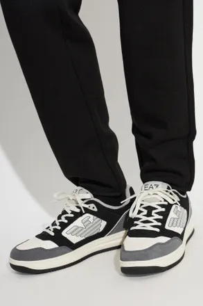 Emporio Armani Sports Shoes With Logo, Mens, White