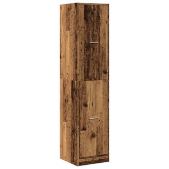 Berkfield Home Elegant Apothecary Cabinet&not;Old Wood 40x41x174.5 cm Engineered Wood in Brown