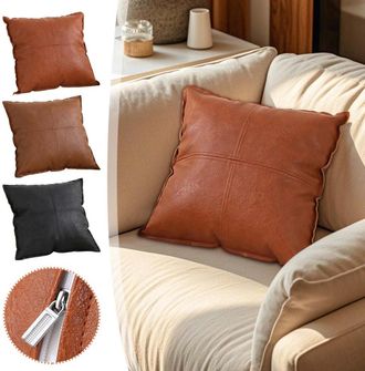 OEM Funda De Almohada De Cuero Wzzjkit, 40 X 40 Cm, Extra&iacute;ble En Un Segundo, Funda De Almohada De Verano Fresca Y Ligera, Adecuada Para Uso En Exteriores,