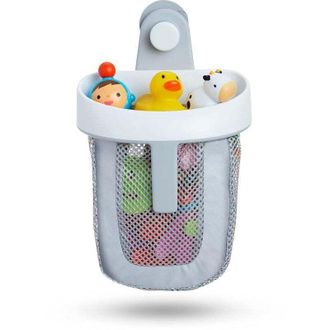 OEM Recipiente Para Giocattoli Da Bath Sospeso Con Rete Ad Asciugatura Rapida, Grigio-crezuo