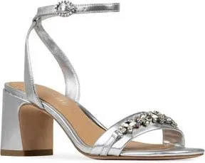 Donald J Pliner Crystal Ankle Strap Sandal in Silver at Nordstrom Rack, Size 5.5