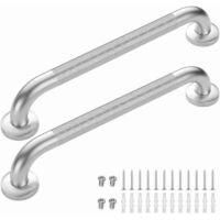 OEM Juego De 2 Barras De Apoyo Para Inodoro, Soporte De Manija De Ducha De Acero Inoxidable, Barra De Apoyo Angular Para Ba&ntilde;o De 45 Cm, Barras De Apoyo Pa
