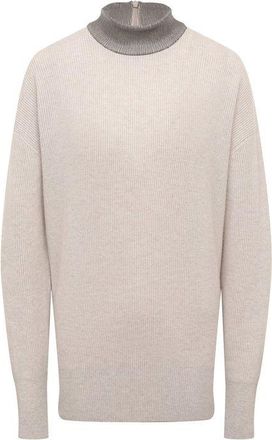 Brunello Cucinelli Beige Cashmere Womens Sweater
