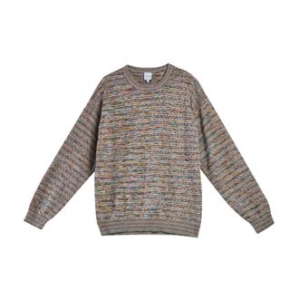 Paul Smith Round-neck Knitwear, male, Multicolor, Size: L Maglia Riga Classica