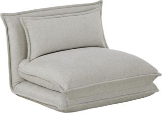 DRAWER Sill&oacute;n cama convertible de 1 plaza en tela - beige