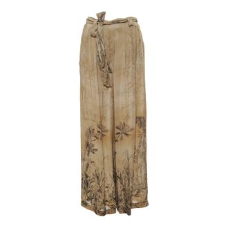 Souvenir Wide Trousers, female, Beige, Size: S Palazzo Trousers