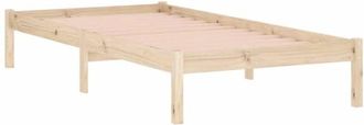 vidaXL Estructura De Cama Sin Colch&oacute;n Madera Maciza De Pino 100x190 Cm Vidaxl