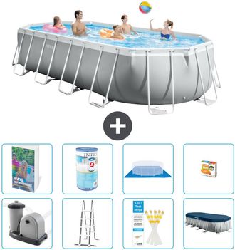 Intex Piscina Prism Frame Oval - 610x305x122 Cm - 9-piezas S541