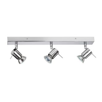 Netlighting Penna 3 Light Spotlight Bar Chrome in Silver