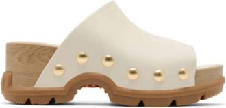 Sorel Womens Roamn Slide Sandal In Chalk, Gum 2