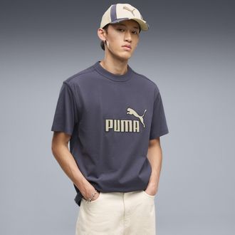 Puma T-shirt Essentials Elevated No.1 dal taglio morbido da uomo, Accessori, Grigio, XXL