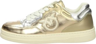 Pinko Mandy 11 Sneaker - Dames - Sneakers - Geel - 37 EU - Leer - Schoenen