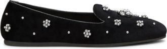 Stuart Weitzman Mocassini Poppy con decorazione - Nero