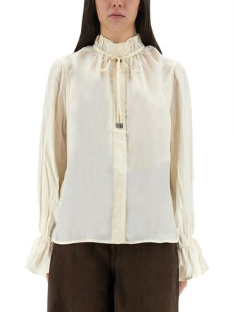 Ganni Shirt With Bow