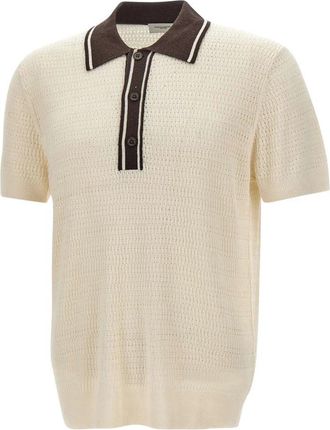 Paolo Pecora T-shirts en Polos Wit - Heren - Polos - Wit - 2XL - Leer - Tops