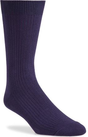 Nordstrom Casual Rib Crew Socks in Navy at Nordstrom, Size Regular