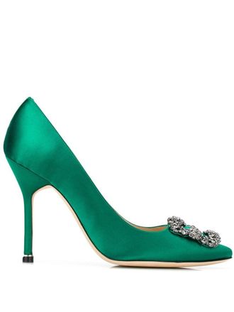 Manolo Blahnik Pumps Hangisi - Verde