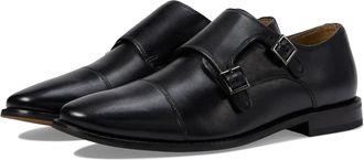 Florsheim Mens Florsheim Montinaro Black Double Monk Strap Shoes VER1080