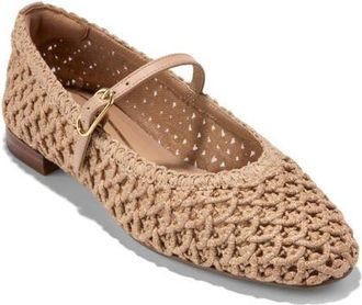 Cole Haan Harlan Woven Ballet Flats in Tuscan Sand Woven Fabric at Nordstrom, Size 10.5