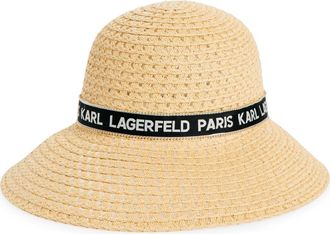 Karl Lagerfeld St Tropez Reader Hat in Natural at Nordstrom Rack