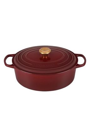 LE CREUSET Signature 6.75-Quart Oval Enamel Cast Iron French/Dutch Oven with Lid in Rhone at Nordstrom