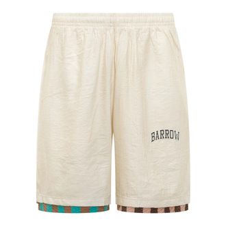 Barrow Casual Shorts, male, Beige, Size: XS Popeline Shorts
