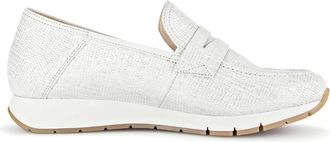 Gabor Damesloafer - Dames - Loafers - Wit - 37 EU - Leer - Schoenen