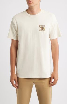 Brixton Barquero Cotton Graphic T-Shirt in Cream at Nordstrom, Size Xx-Large