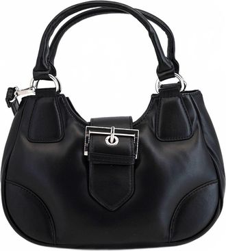 Like Dreams Womens Artic Plush Y2K Top Handle Crossbody Bag In Black