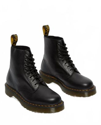 Dr. Martens Womens 1460 Pascal Bex Pisa Leather Lace Up Boots In Black